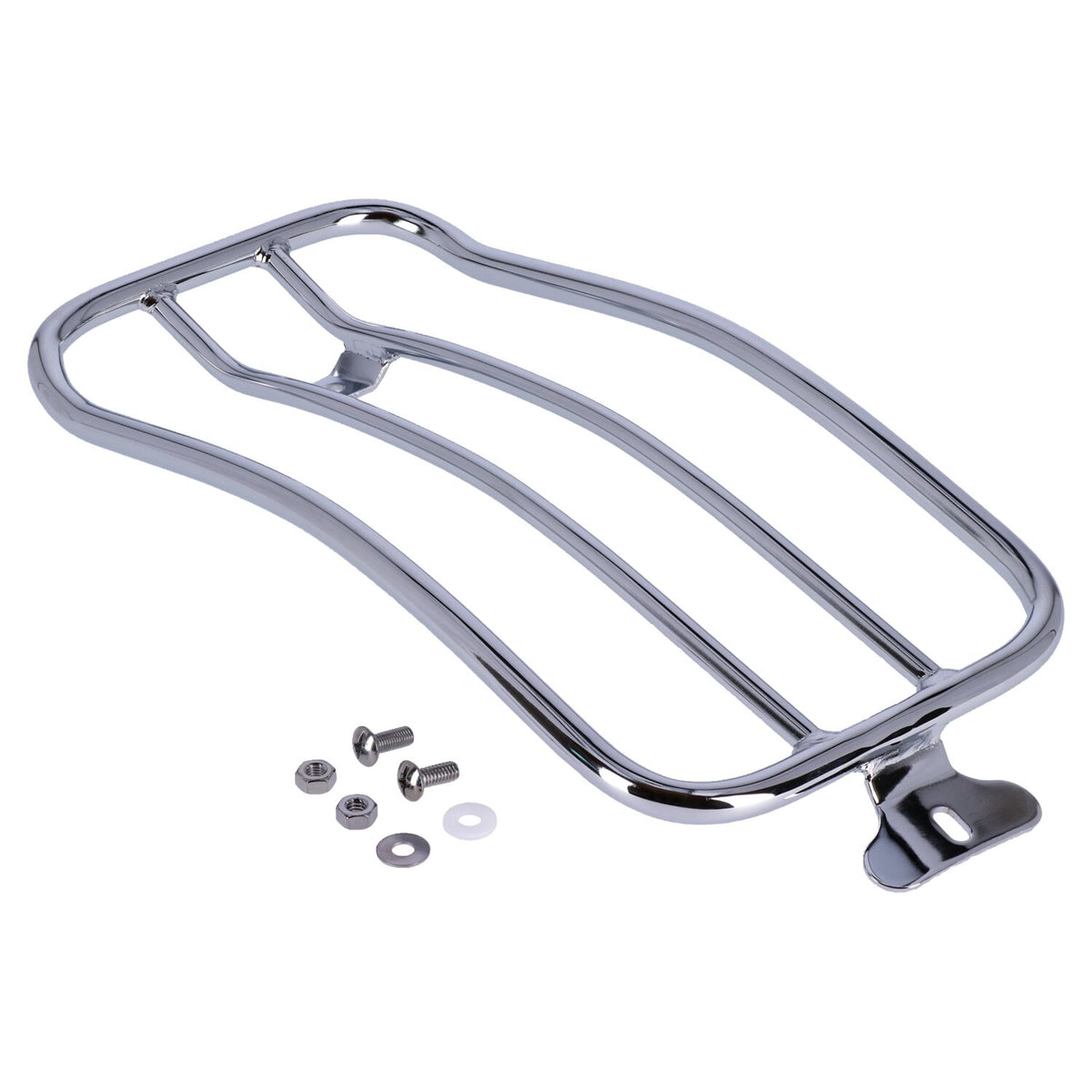 MCS Solo seat luggage rack 7" - Chrome