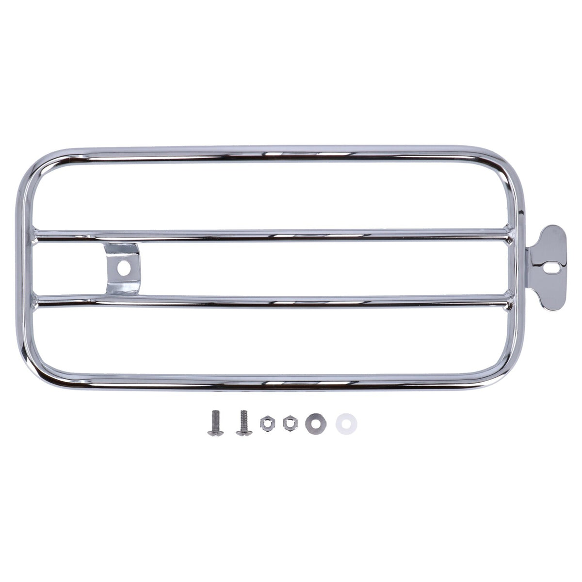 MCS Solo seat luggage rack 7" - Chrome