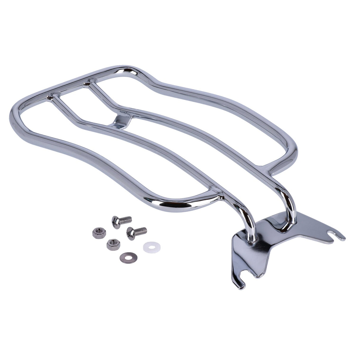 MCS Solo seat luggage rack 7" - Chrome
