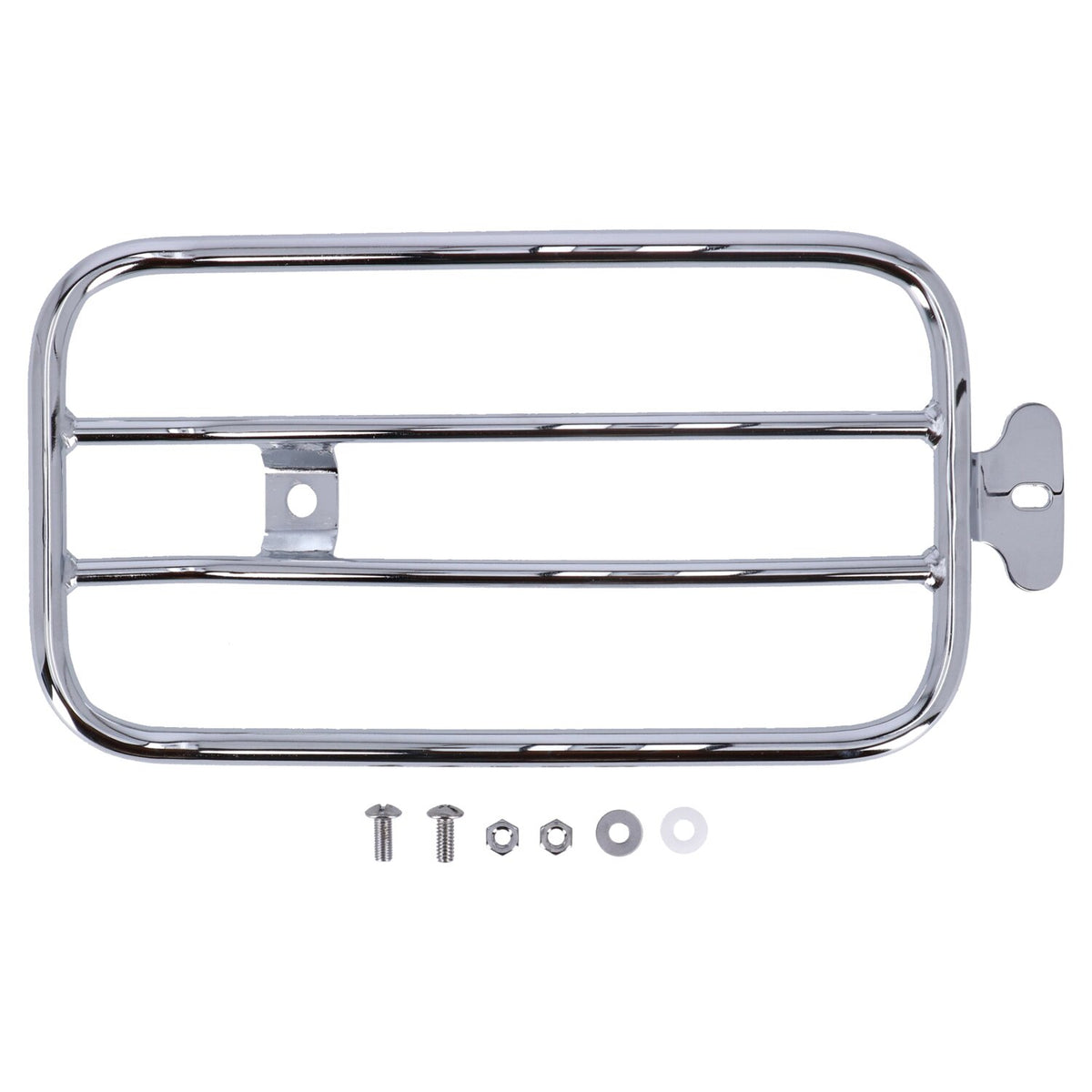 MCS Solo seat luggage rack 7" - Chrome