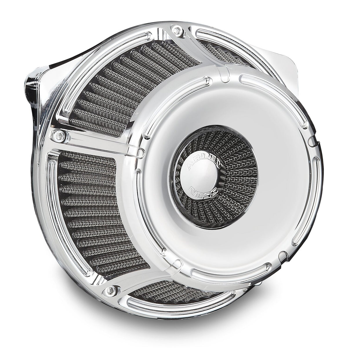 Arlen Ness inverted air cleaner kit 'Slot Track' - Chrome