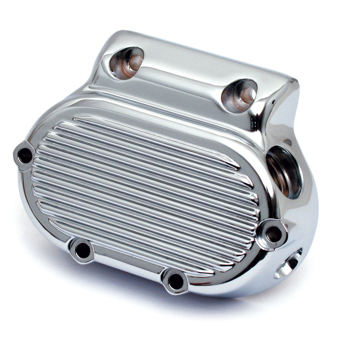 MCS Transmission end cover ribbed cable clutch - Chrome