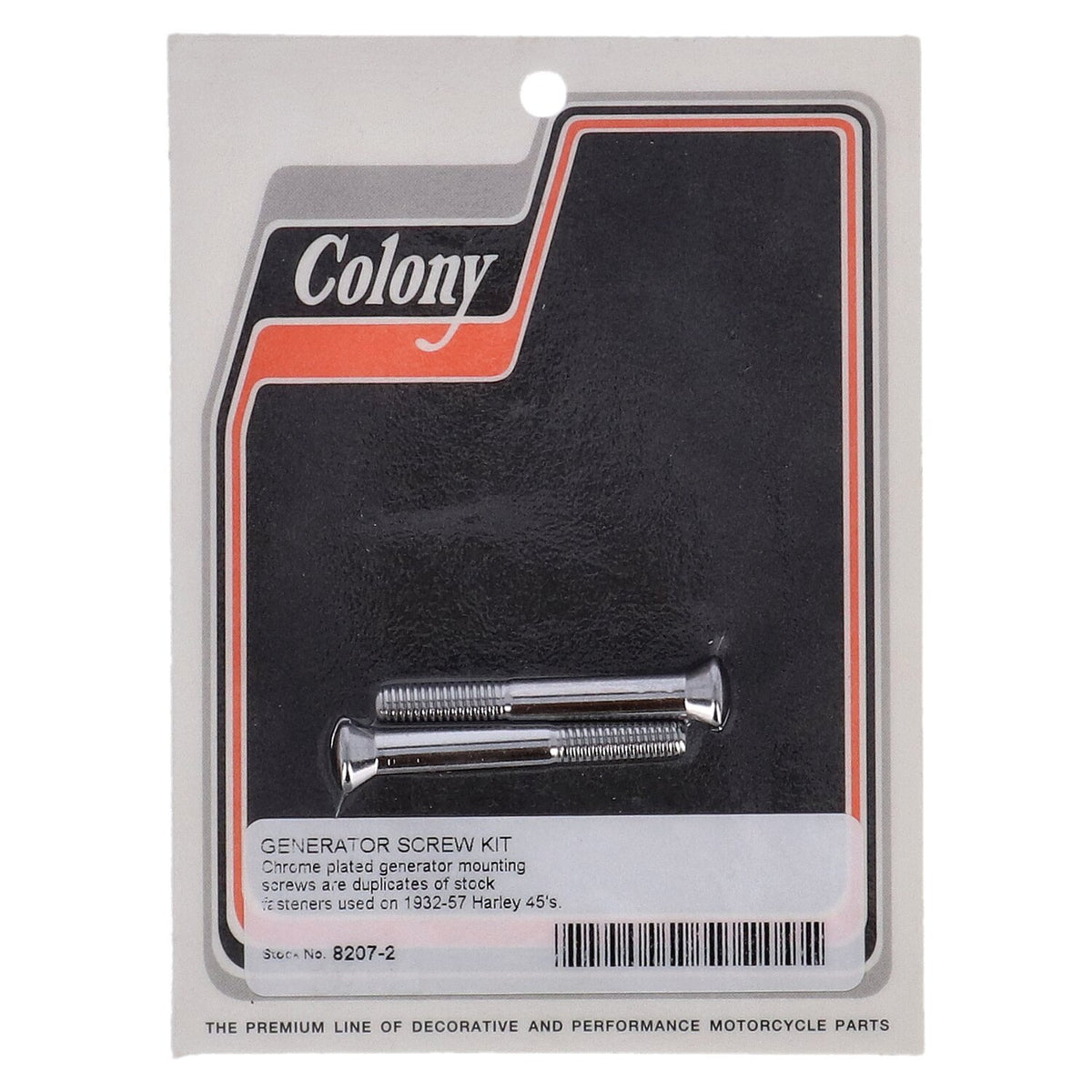 Colony generator mount kit - Chrome - OEM style