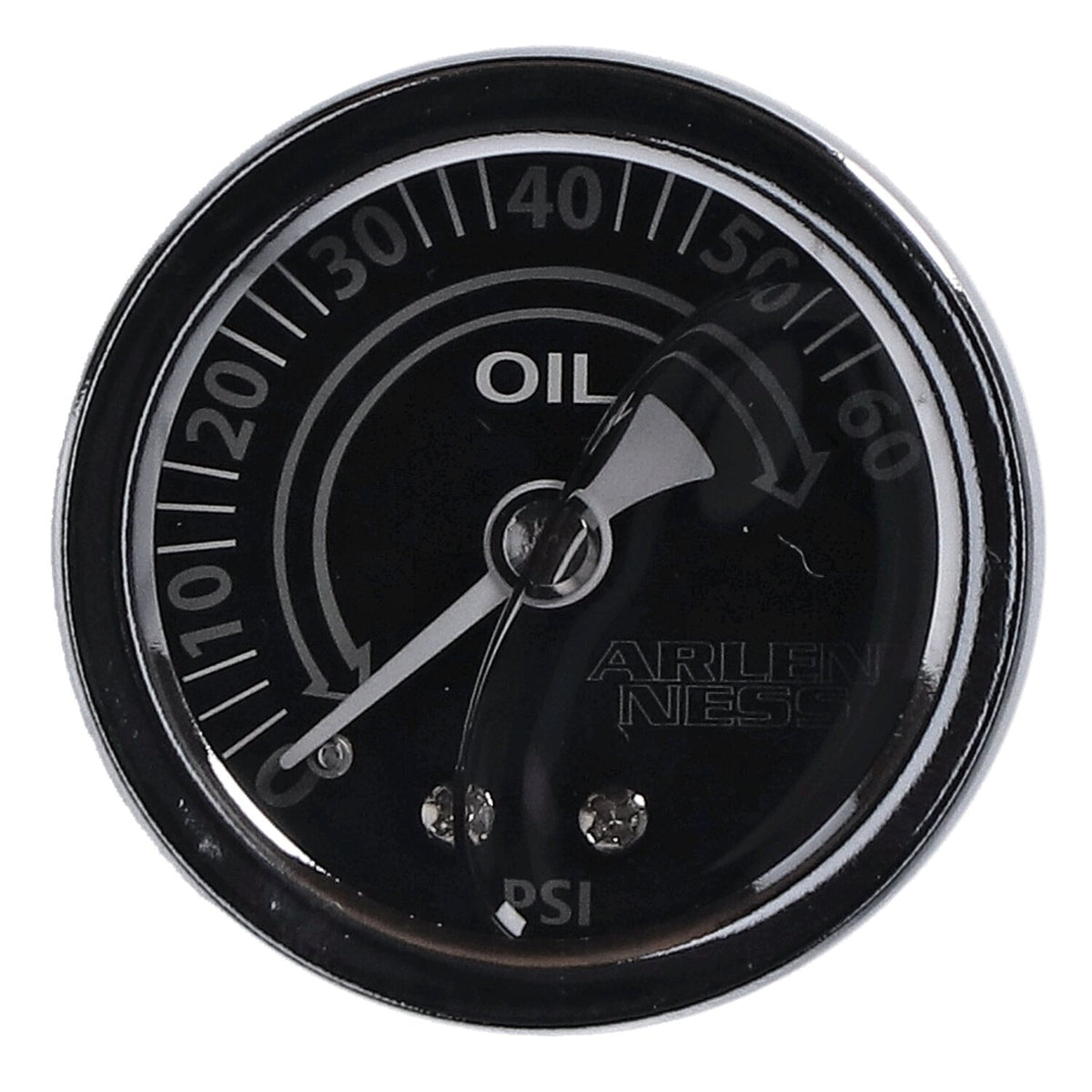 Arlen Ness 1-1/2" oil pressure gauge - Gray