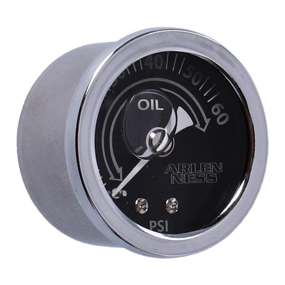 Arlen Ness 1-1/2" oil pressure gauge - Gray