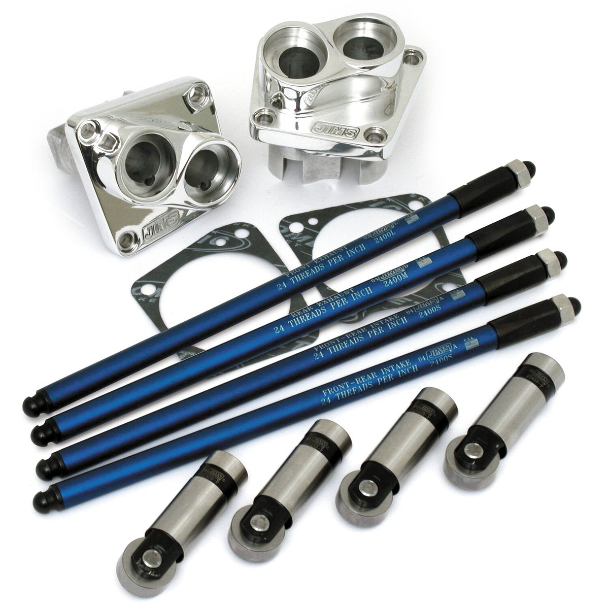 JIMS Powerglide tappets blocks & pushrod kit - Polished