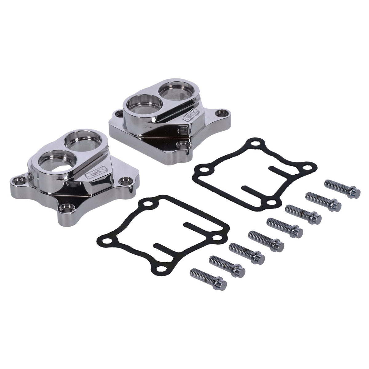 JIMS Twin Cam billet tappet cover set - Polished
