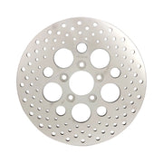 MCS Brake rotor rear - Polished stainless drilled 11.5"