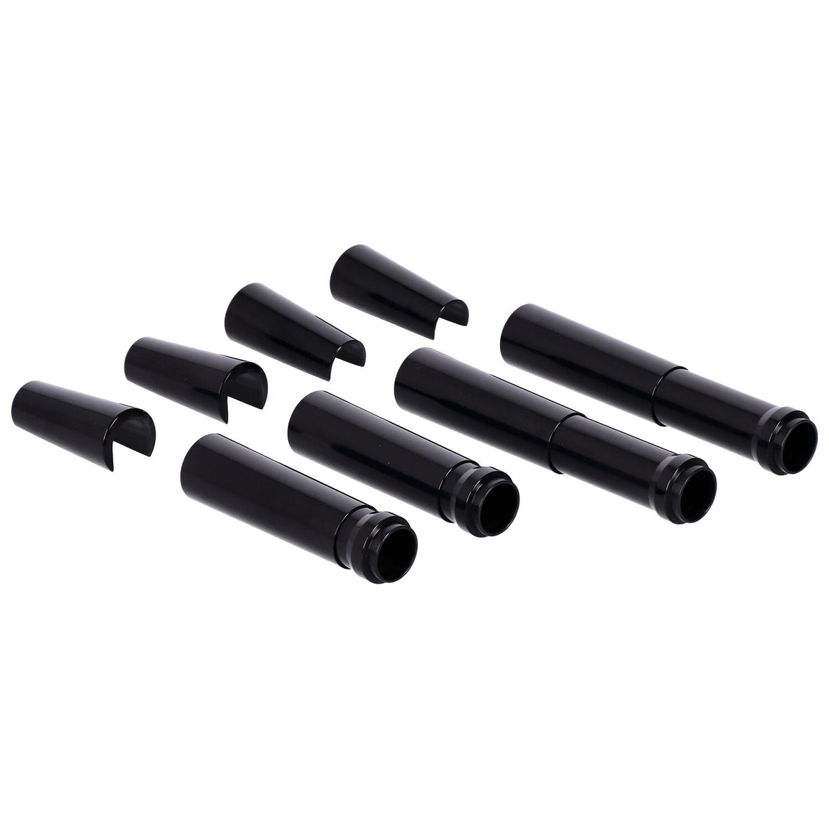 JIMS billet 'A Cut Above' aluminum pushrod cover kit - Black