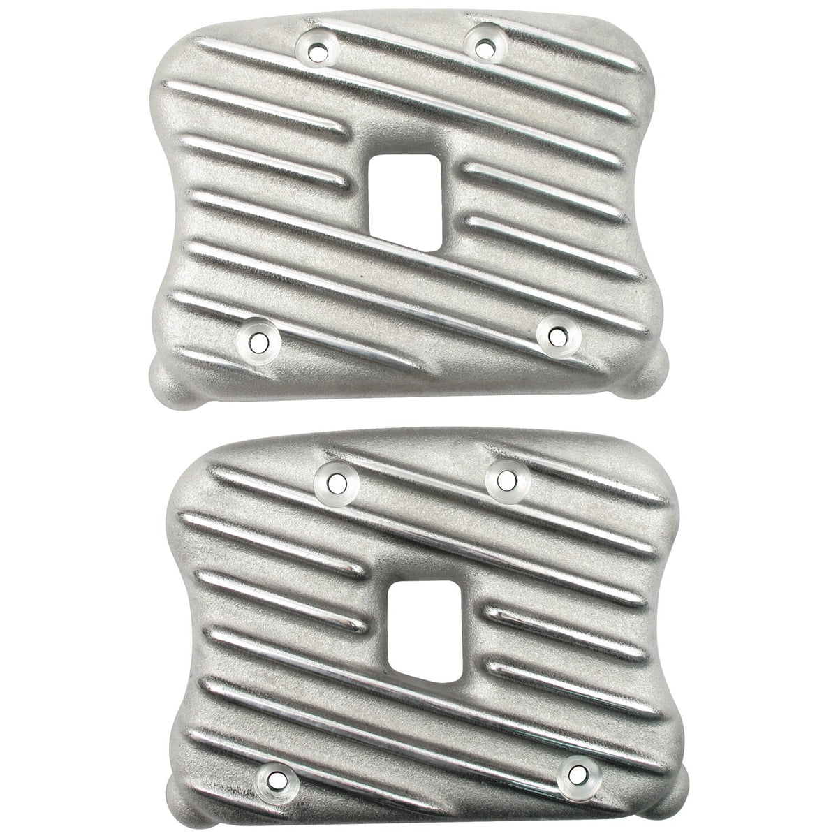 EMD Sportster Ribster rocker cover set - Semi-Polished
