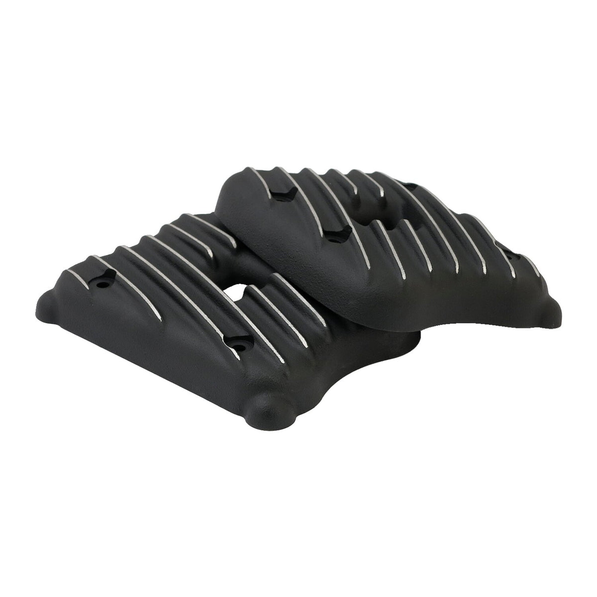 EMD Sportster Ribster rocker cover set - Black Cut