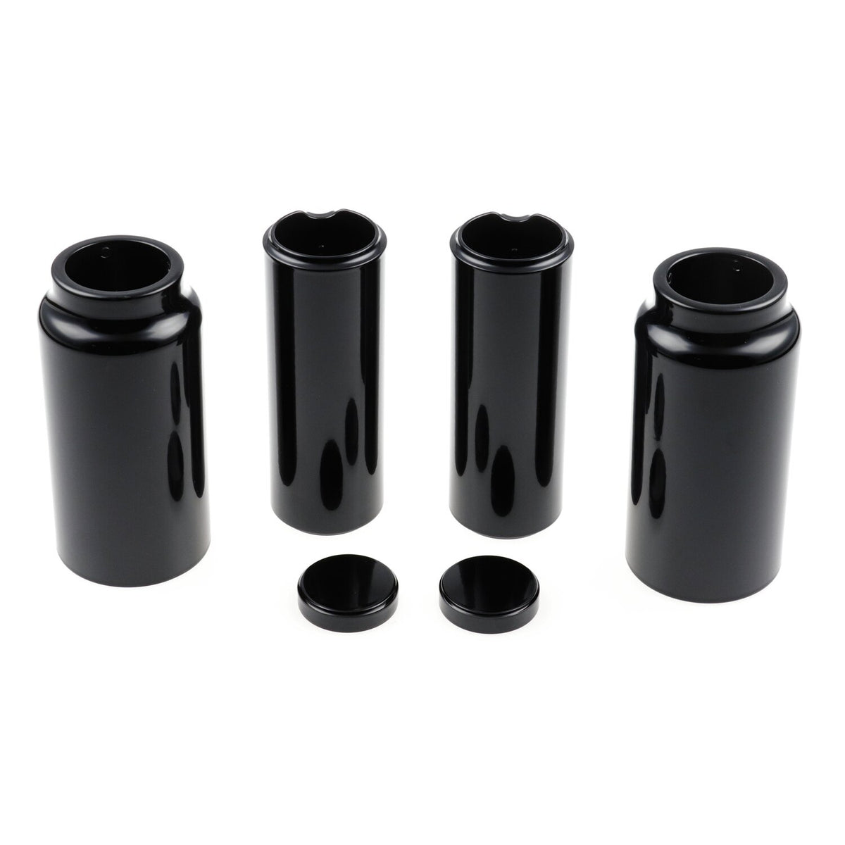 Cult-Werk 6-piece fork tube cover kit long - Gloss black