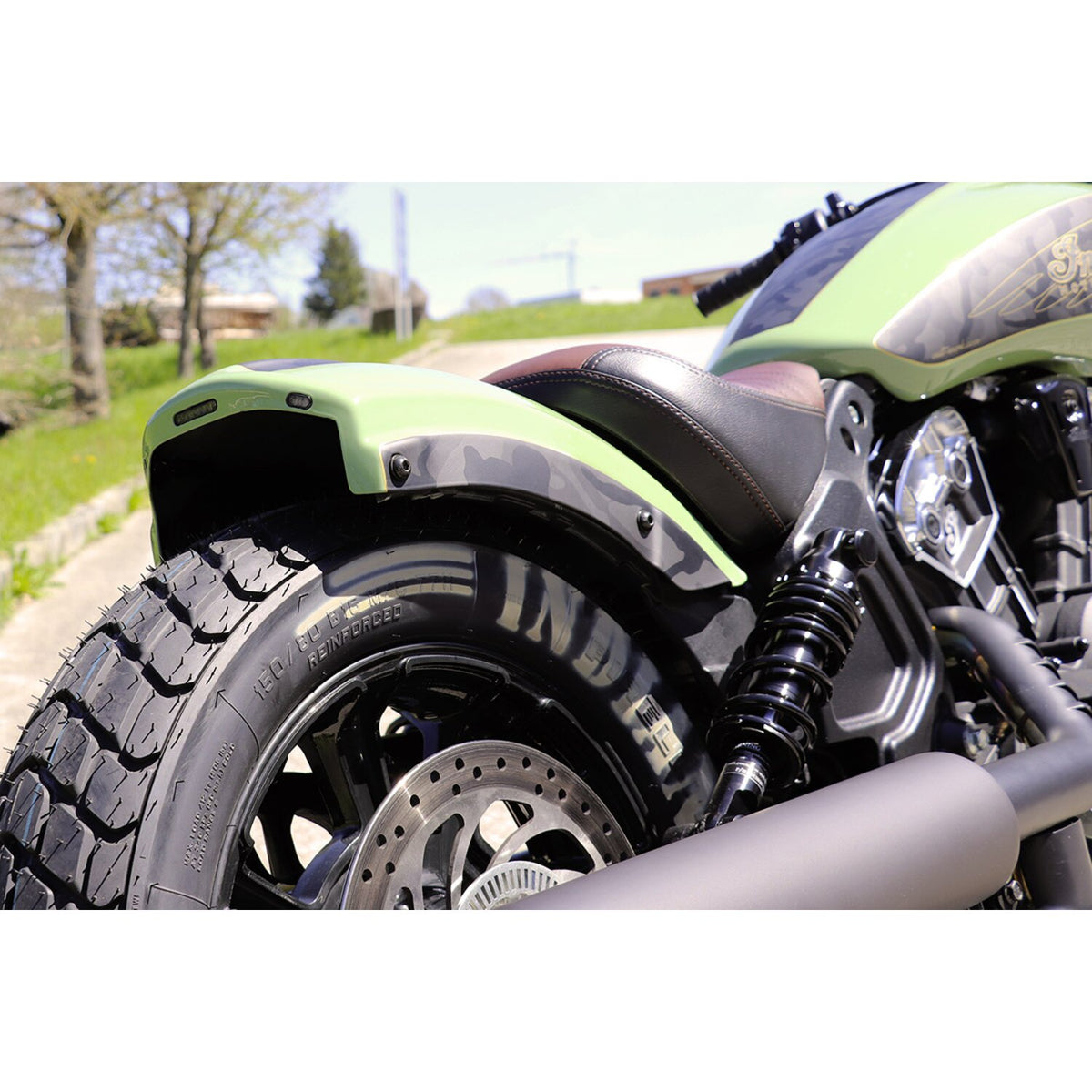 Cult-Werk rear fender 'Bobber' - Gloss black