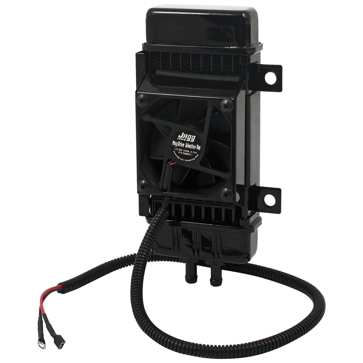 Jagg oil cooler kit - Vertical mount 10 row Fan