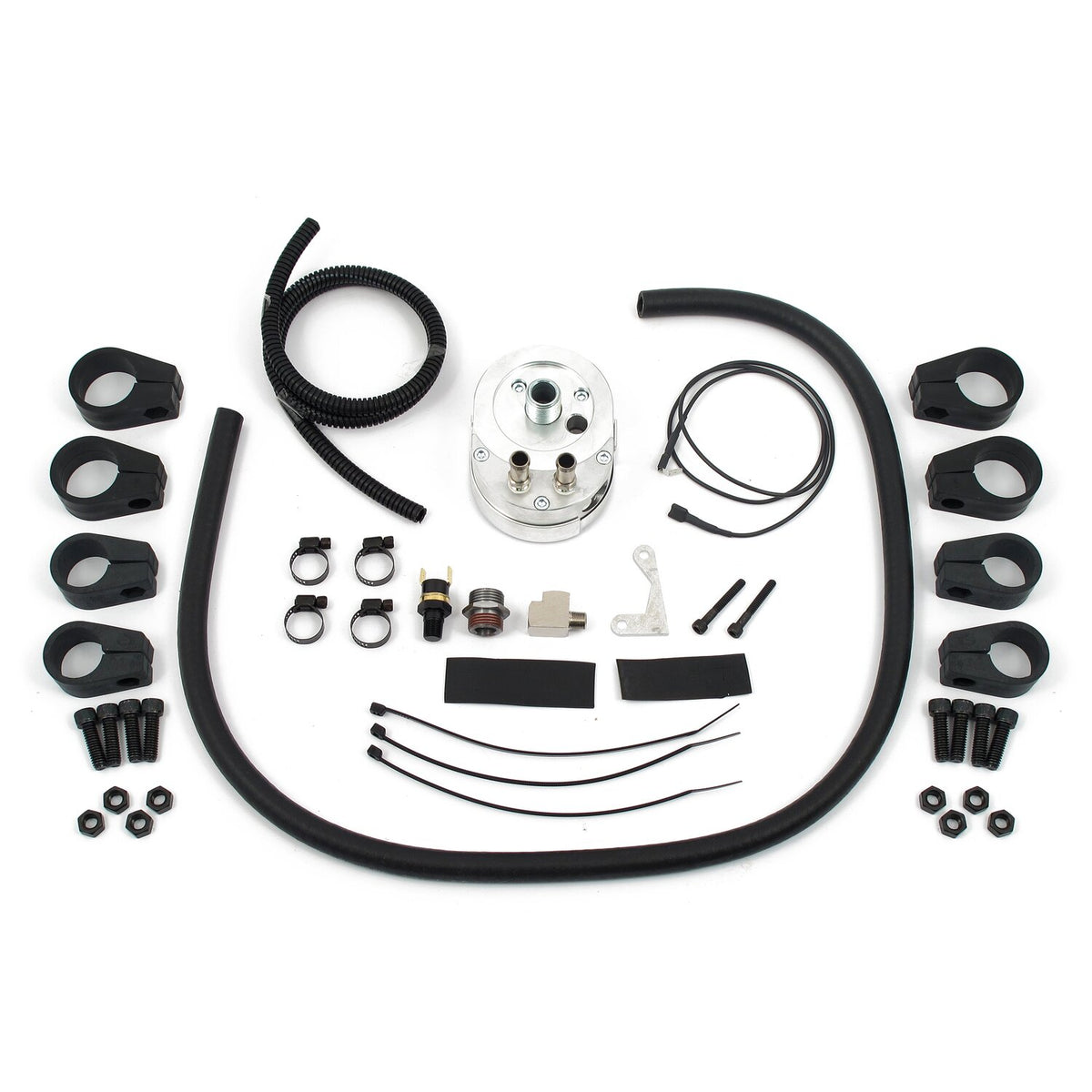 Jagg oil cooler kit - Vertical mount 10 row Fan