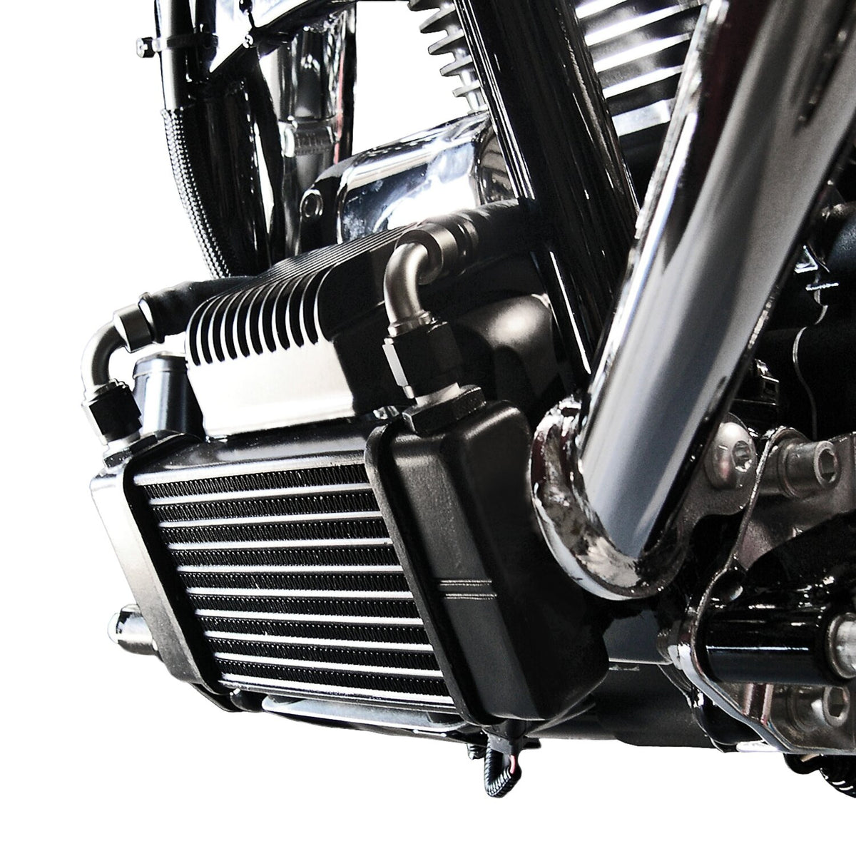 Jagg oil cooler kit - Low mount - Horizontal - 10 row
