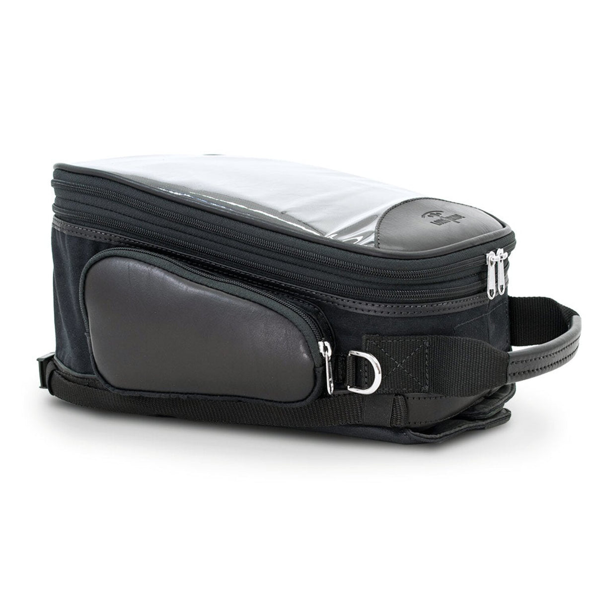 Longride Heritage waxed canvas tank bag - Black