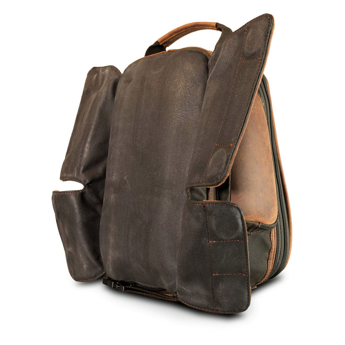 Longride Heritage waxed canvas tank bag - Khaki
