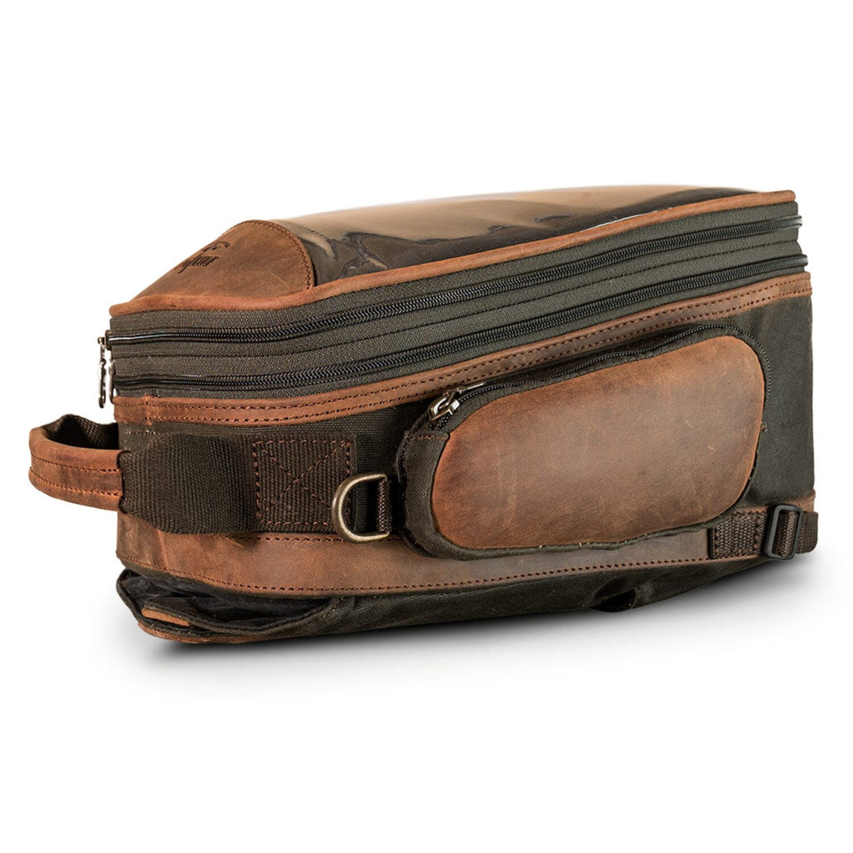 Longride Heritage waxed canvas tank bag - Khaki