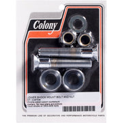 Colony lower Dyna shock mount kit - Chrome