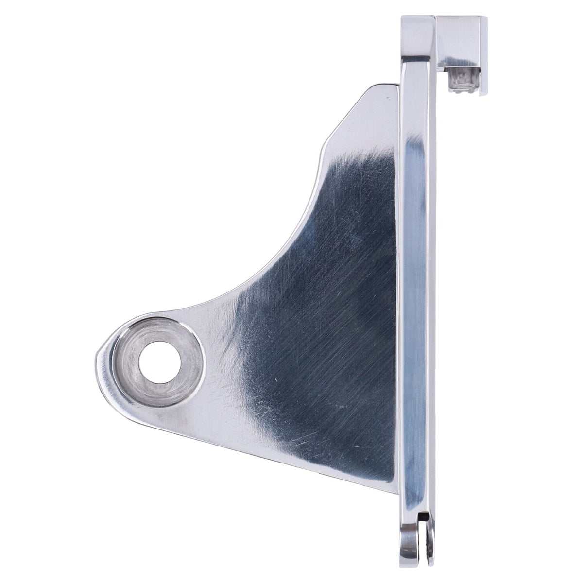 CPV 'slide-in' license plate bracket - Side mount polished
