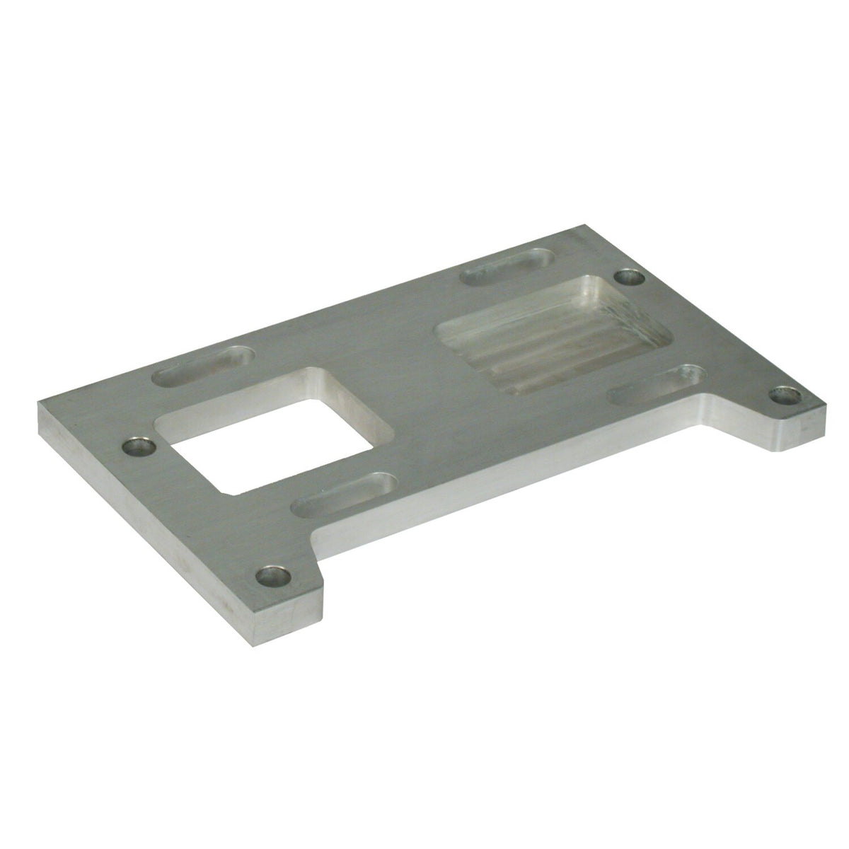 Paughco 4-sp transmission mount plate - 1.5" offset - Alu