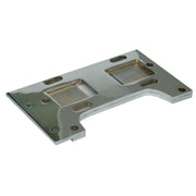 Paughco 4-sp transmission mount plate - 1.5" offset - Alu