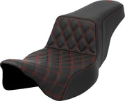 Saddlemen Lattice Stitch Step-up Seat - For Harley Davidson