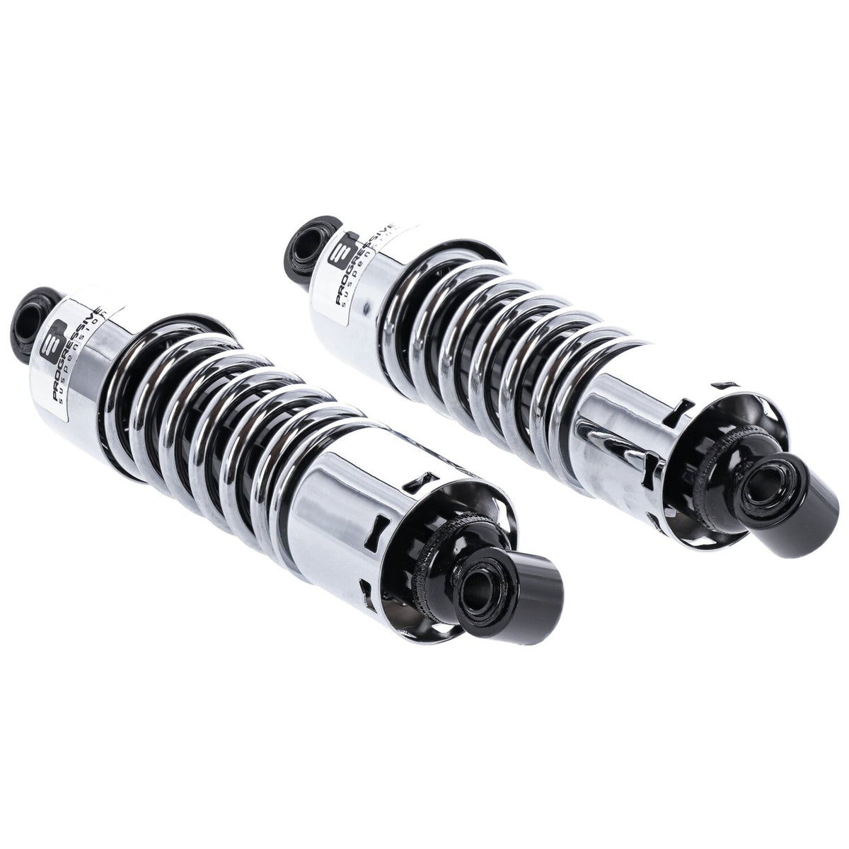 Progressive Suspension 412 series shock set - 14.25" - STD/Heavy Duty - Chrome