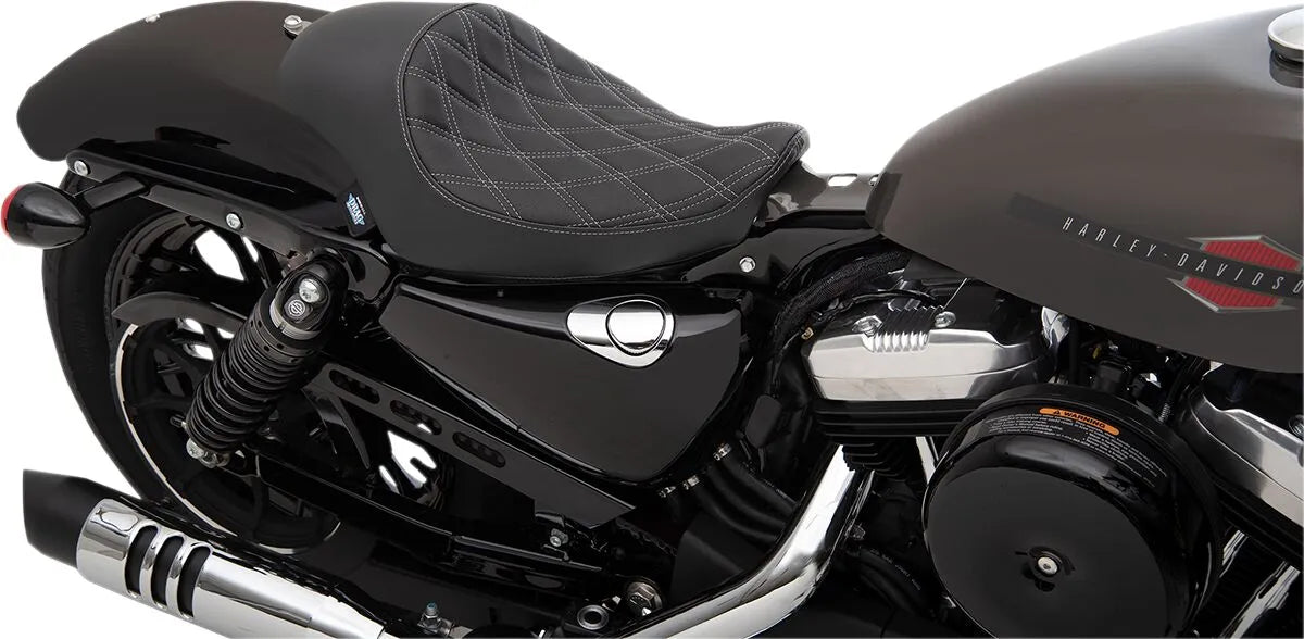 Drag Specialties 3/4 Solo Seat - For Harley Davidson