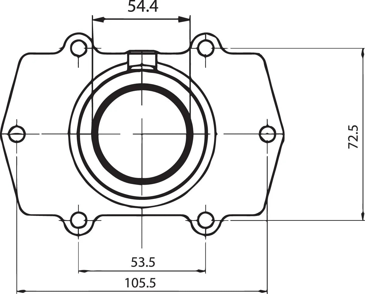 Kimpex Carburetor Mounting Flange