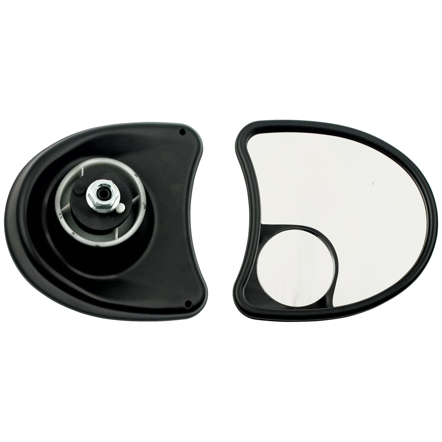 MCS Touring fairing mount mirror kit - Dual vision black