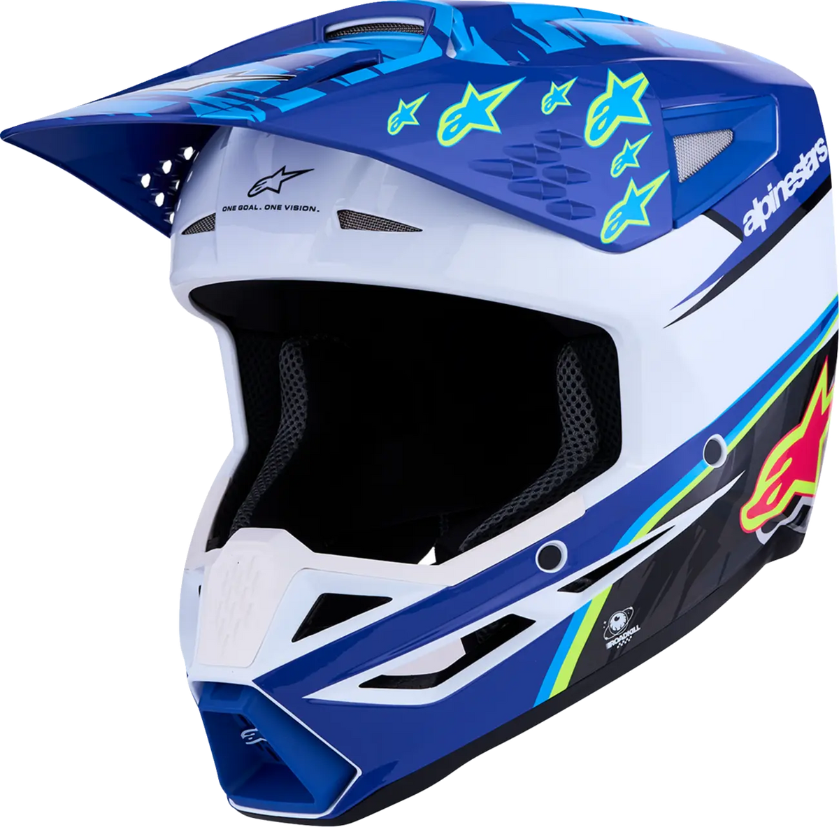 Alpinestars SM3 Falcon Helmet Blue/Black/Pink