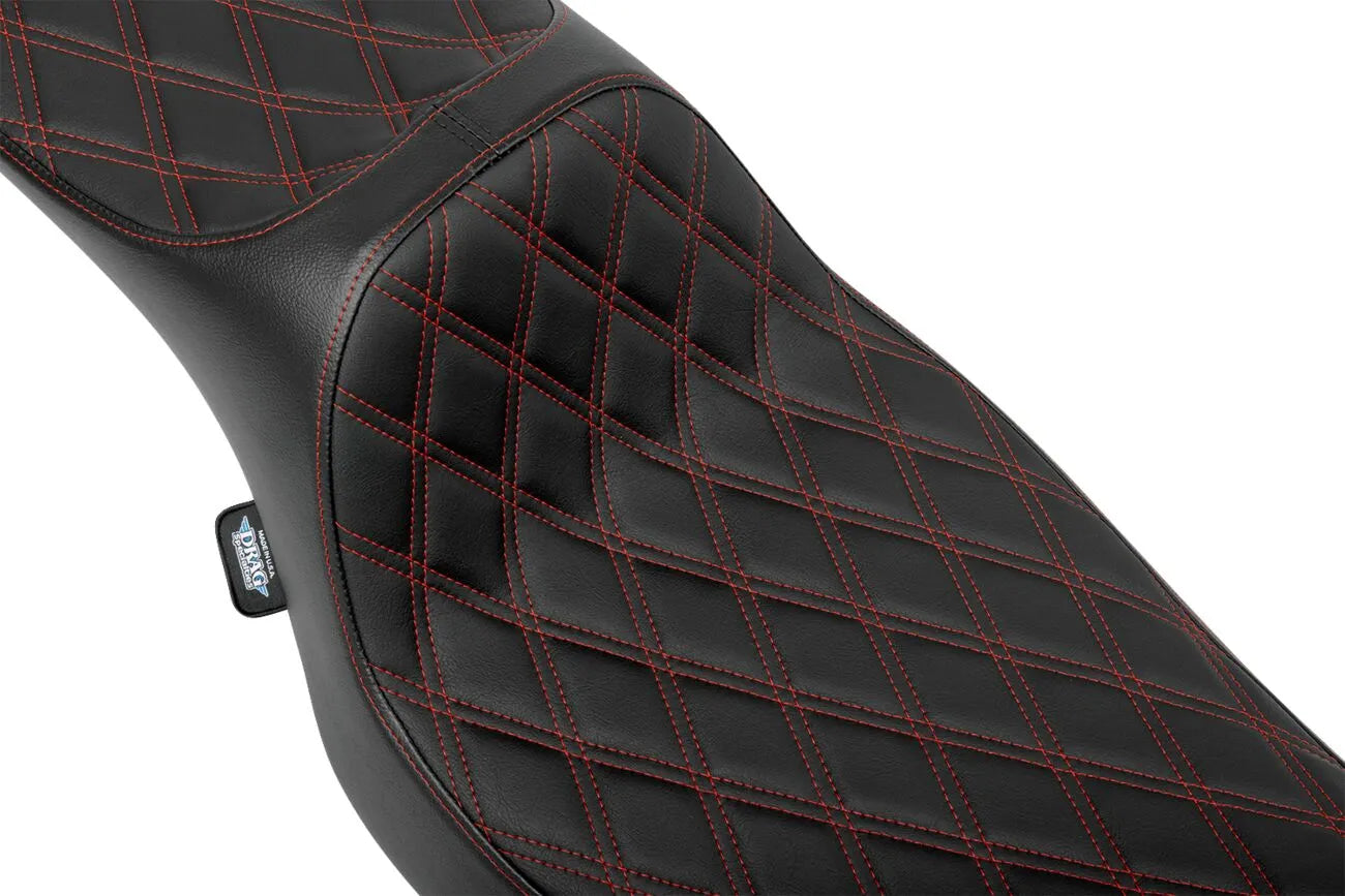 2-Up Drag Specialties Extended Reach Seat - For Harley Davidson