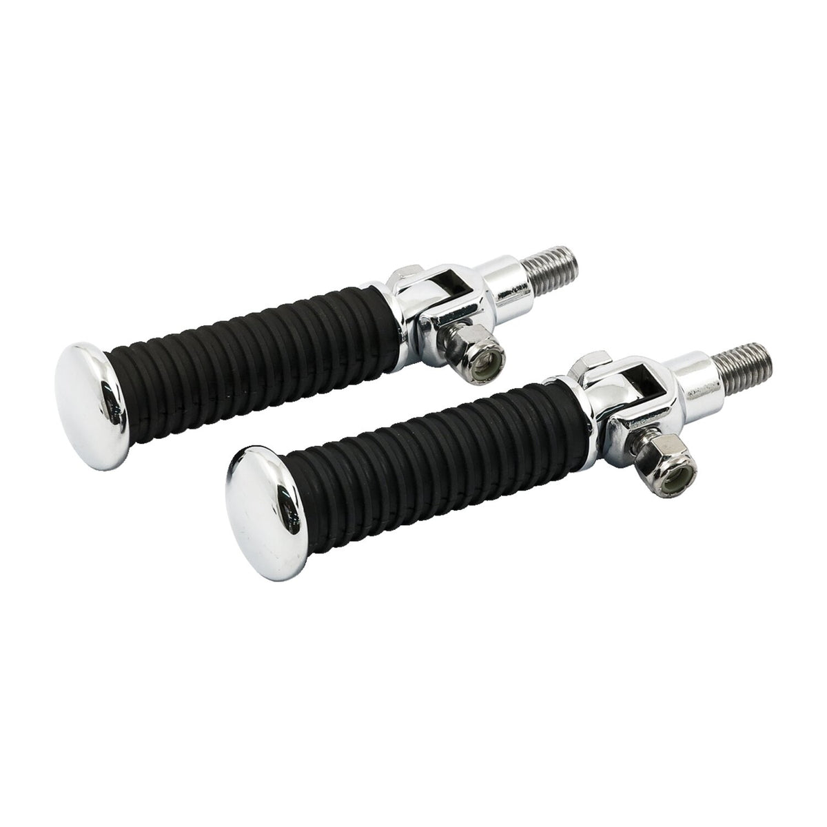 MCS Stud kit passenger foot pegs - Chrome