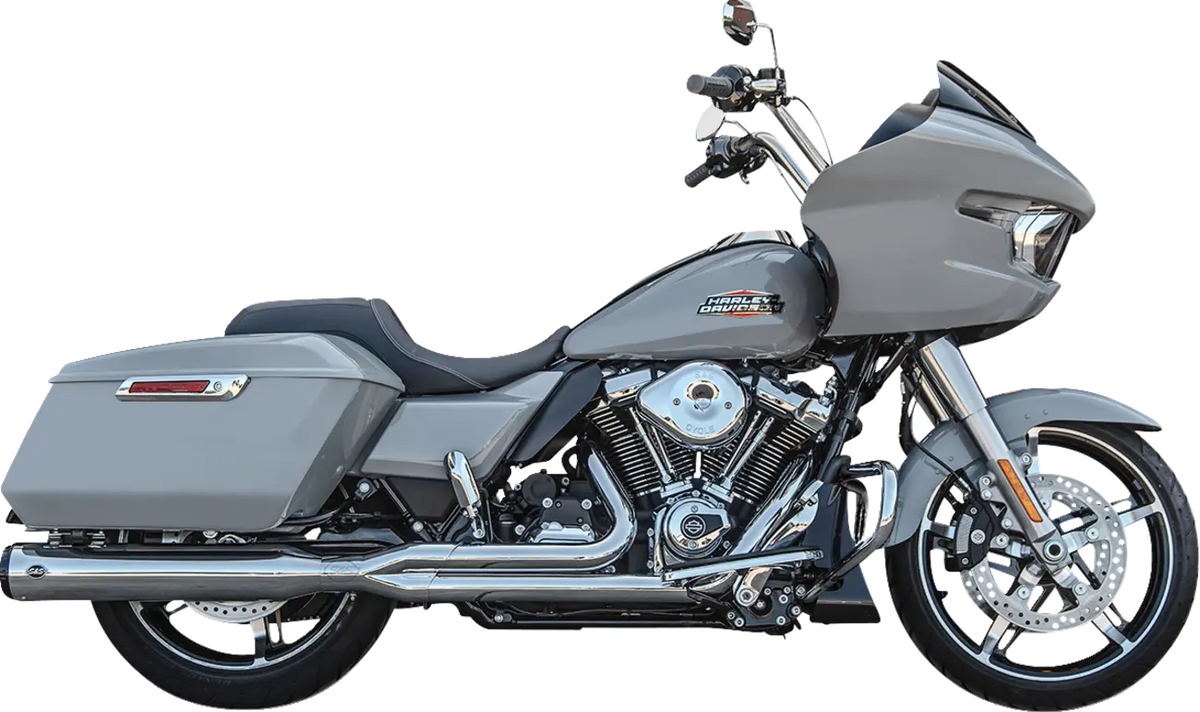 S&S Cycle Grand National 2-into-1 Exhaust Chrome for FLT 17-25
