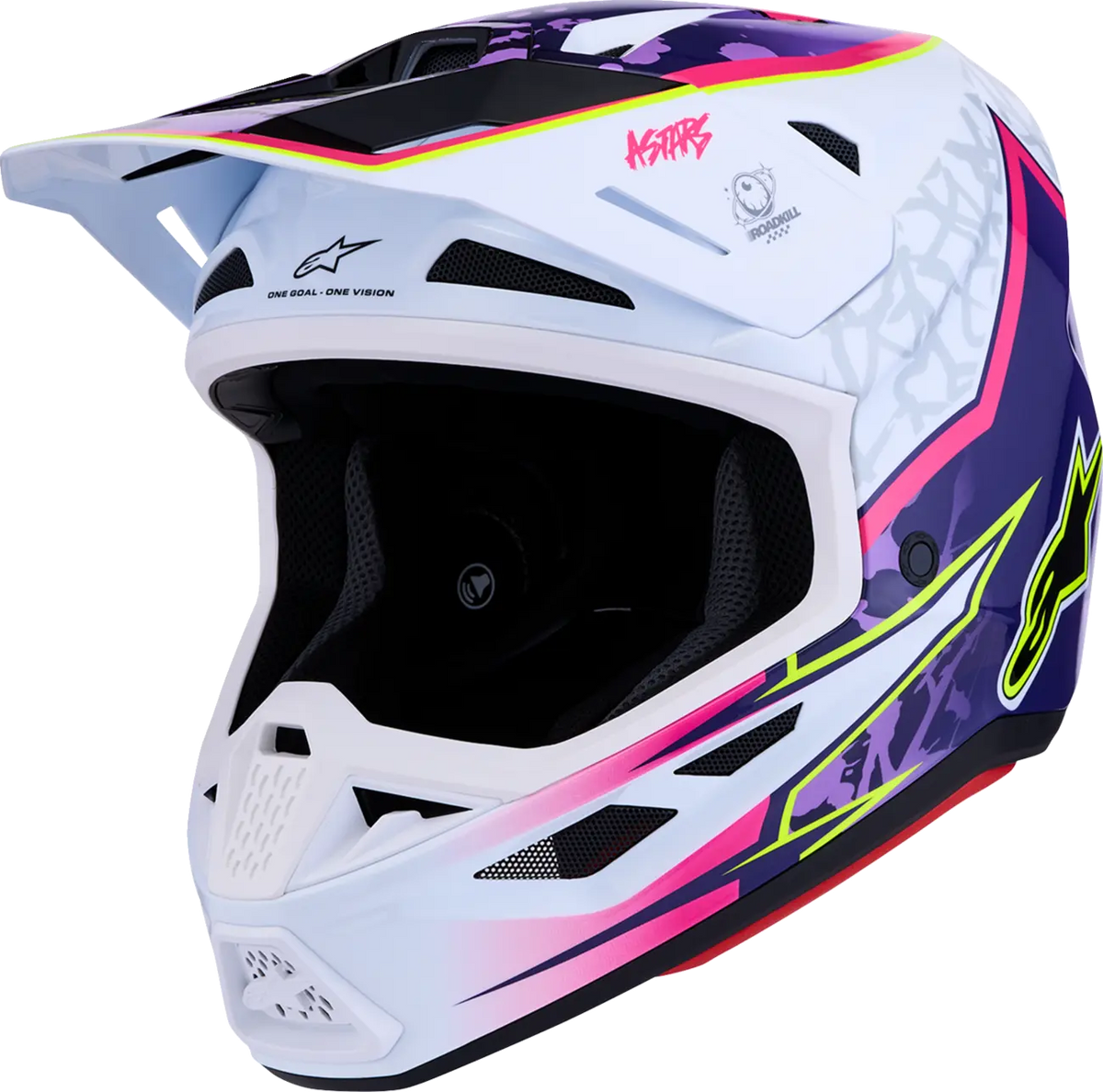 Alpinestars SM7 Blaster Helmet Purple/Pink/White