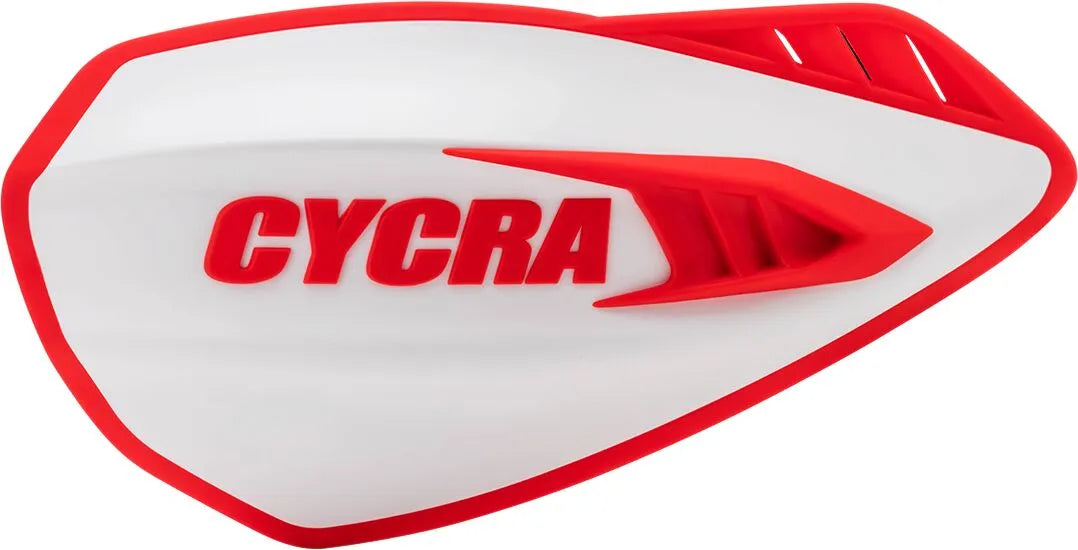 Cycra Cyclone Plastic Handguards - 7/8" - White/Red - 1CYC-0056-239