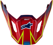 Alpinestars SM7 Helmet Visor Red/Yellow/Blue