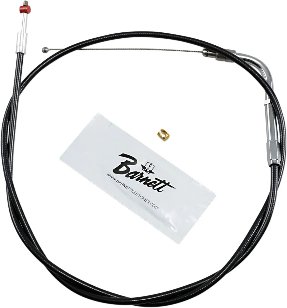 Barnett Black Vinyl Throttle/Idle Cable +6" for Harley Davidson