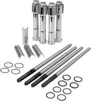 S&s Cycle Adjustable Pushrod Cover Kit With Chrome Covers