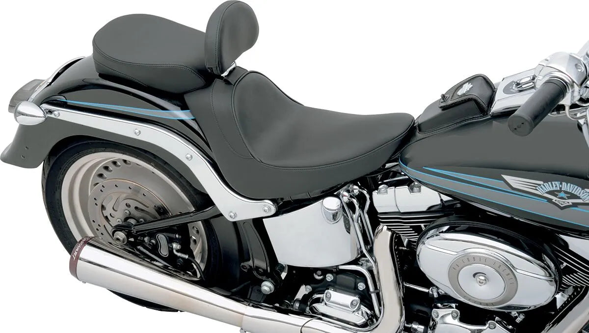 Drag Specialties Backrest Compatible Solo Seat - For Harley Davidson