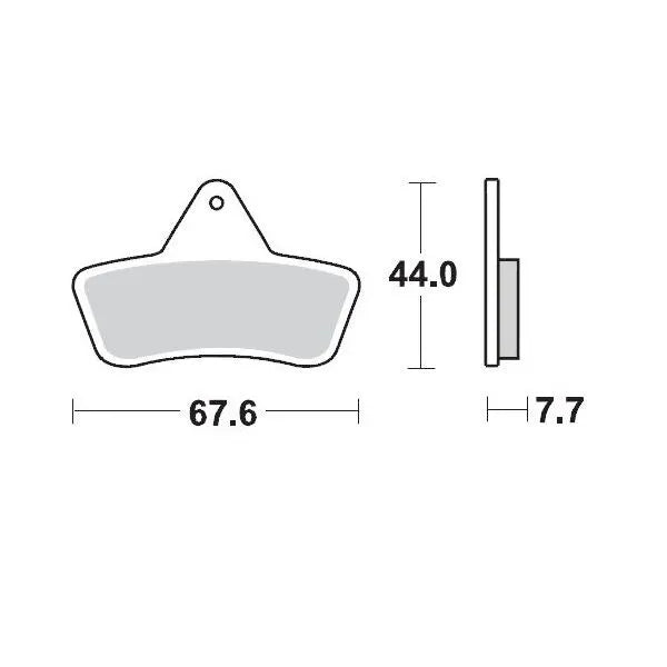 Moto-master Racing Brake Pads For Atv - Front & Rear
