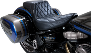 Le Pera Kickflip Seat - Black Diamond Stitch - For Harley Davidson