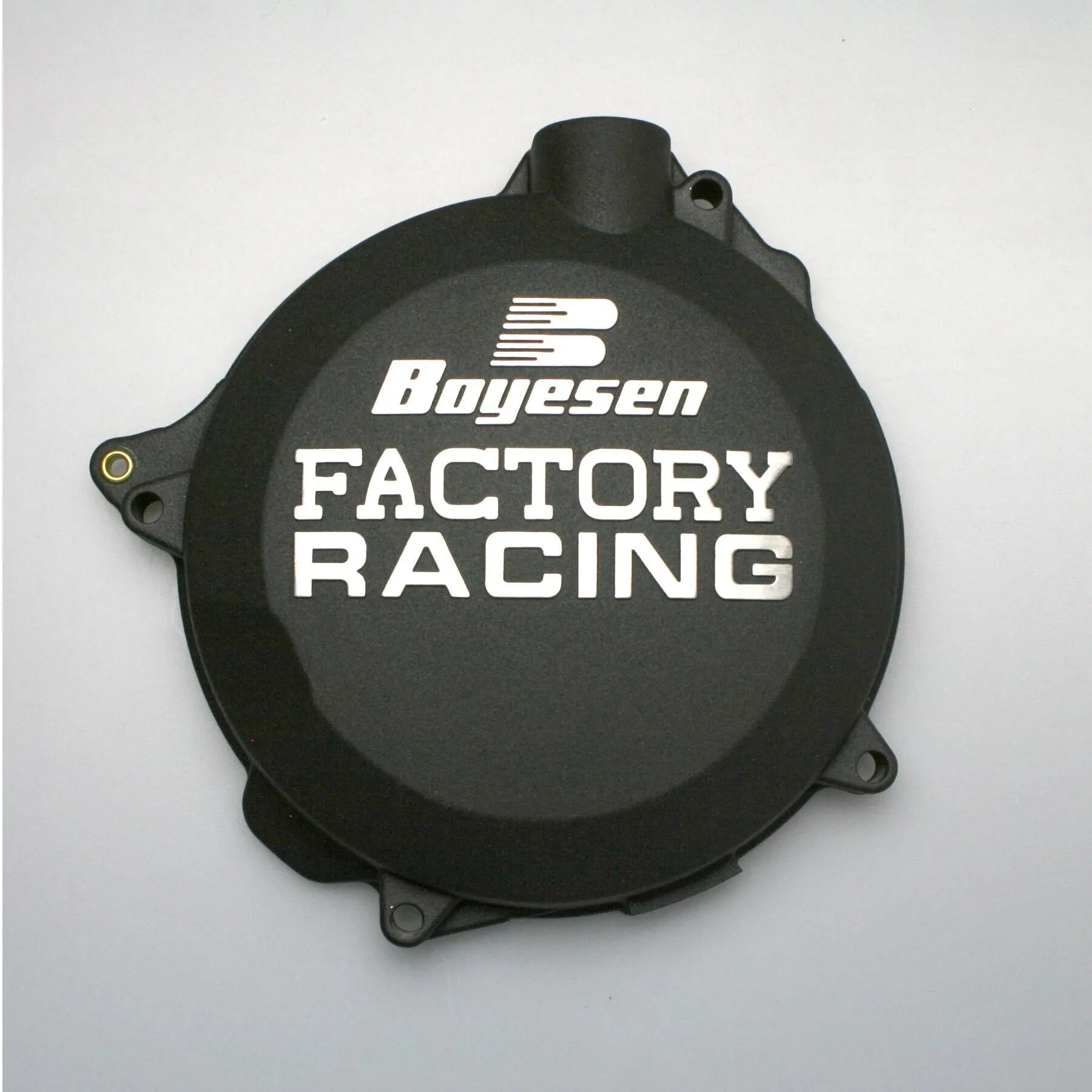 Boyesen Factory Clutch Cover - Black Anodized Aluminum