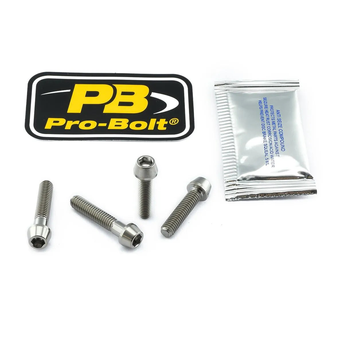 Pro Bolt Titanium Clip-on / Handle Bar Mount Bolt Kit
