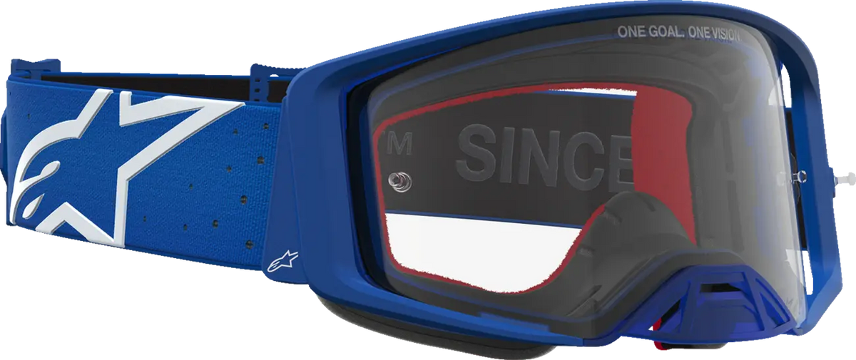 Alpinestars Supertech Vesta Goggles Blue White Clear