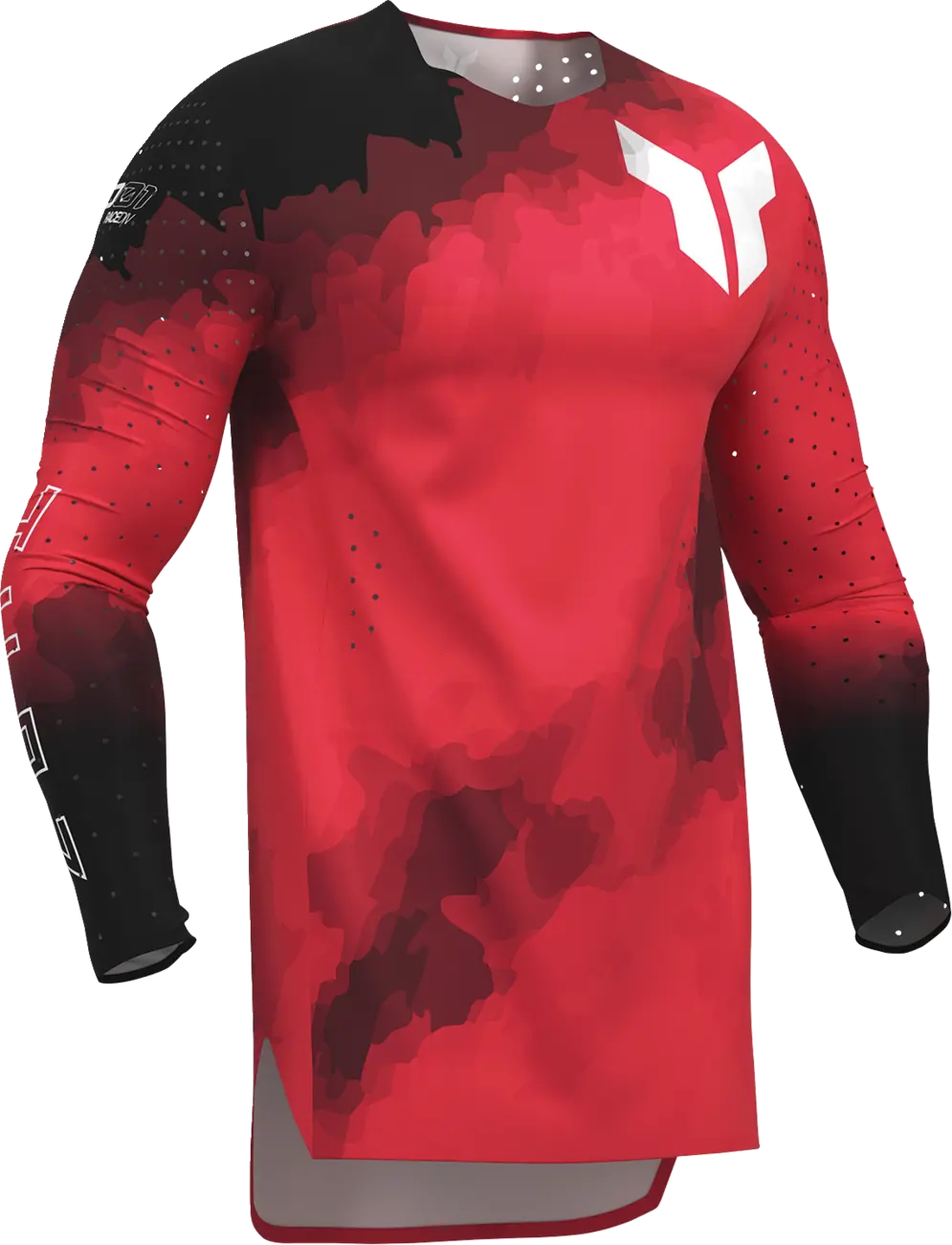 Thor Sportmode Carbon Jersey Black/Red