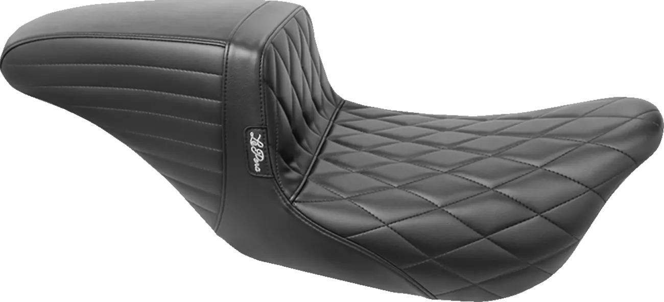 Le Pera Kickflip Seat - Black Diamond - For Harley Davidson