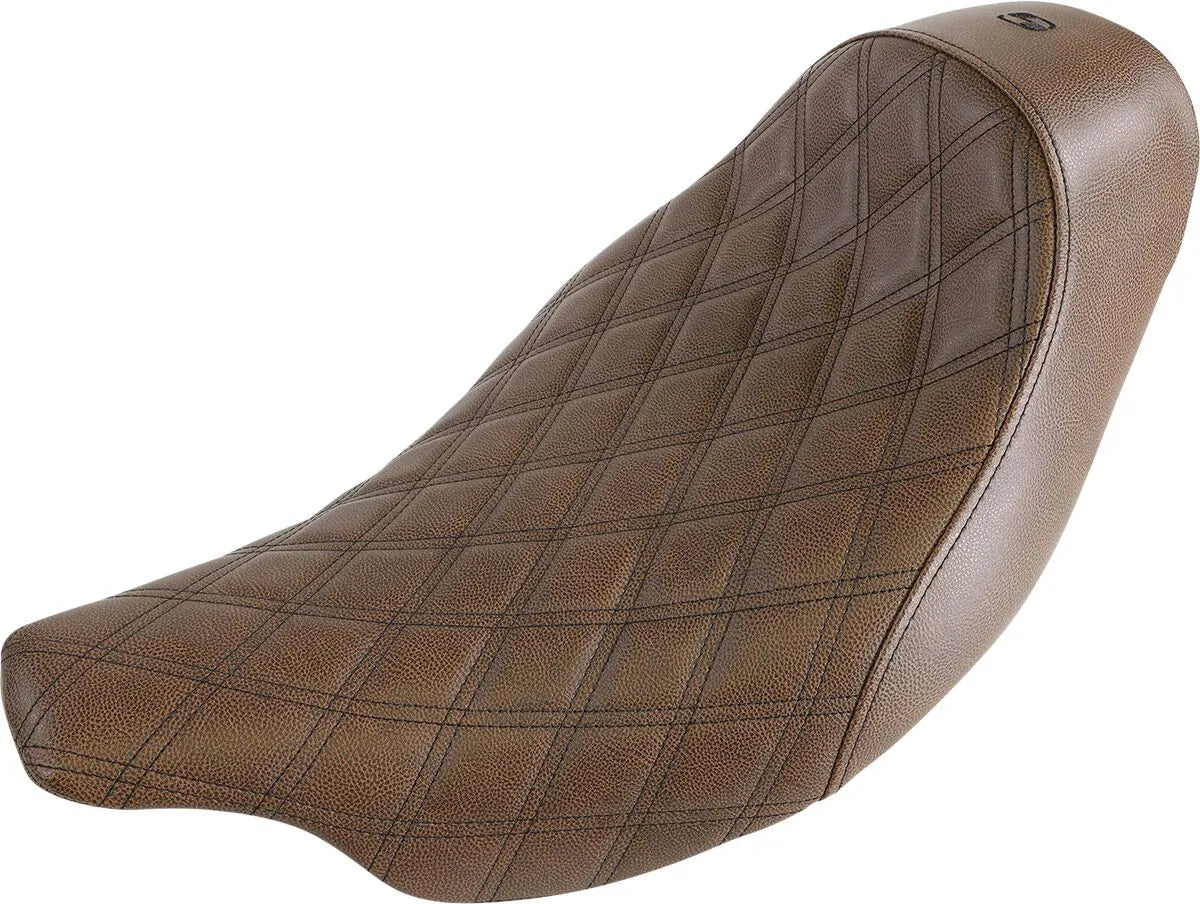 Saddlemen Renegade Solo Seat - Lattice Stitch - For Harley Davidson